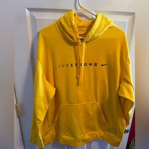 Nike Men's Yellow Livestrong Hoodie sz Xl